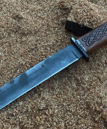 Engraved Viking Seax Knife